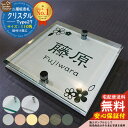 【安心保証付】【ポイント5倍】二層板表札 クリスタル Type27:2点ビス仕様【サイズ:110×110mm】 LIXIL 機能門柱FT 機能門柱FF ユニソン ミース YKKap シンプレオ ルシアス ポストユニット PC01型 PD01型 等の門柱にも取付可能 貼付け 表札 ネームプレート