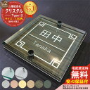 【安心保証付】【ポイント5倍】二層板表札 クリスタル Type12:2点ビス仕様【サイズ:130×130mm】 LIXIL 機能門柱FT 機能門柱FF ユニソン ミース YKKap シンプレオ ルシアス ポストユニット PC01型 PD01型 等の門柱にも取付可能 貼付け 表札 ネームプレート
