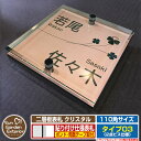 【安心保証付】【ポイント5倍】二層板表札 クリスタル Type03:2点ビス仕様【サイズ:110×110mm】 イメージ画像:Fクローバー(2ブロンズ) YKKap ルシアスポストユニット 三協アルミ ステイム 機能門柱 機能ポールにも取付可能 貼付け 表札 ネームプレート