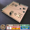 【安心保証付】【ポイント5倍】二層板表札 クリスタル Type03:2点ビス仕様【サイズ:120×120mm】 イメージ画像:Fクローバー(2ブロンズ) YKKap ルシアスポストユニット 三協アルミ ステイム 機能門柱 機能ポールにも取付可能 貼付け 表札 ネームプレート