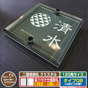 【安心保証付】【ポイント5倍】二層板表札 クリスタル Type08:2点ビス仕様【サイズ:120×120mm】 イメージ画像:Aデザイン(6ブラック) YKKa...
