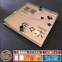 【安心保証付】【ポイント5倍】二層板表札 クリスタル Type03:2点ビス仕様【サイズ:130×130mm】 イメージ画像:Fクローバー(2ブロンズ) YKKap ルシアスポストユニット 三協アルミ ステイム 機能門柱 機能ポールにも取付可能 貼付け 表札 ネームプレート