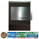 【限定セール】 郵便ポスト 郵便受け 壁付けポスト クルムII 木目調タイプ(木目調シート仕上げ) 名入れタイプ レイアウトA クルム2 ダイヤル錠仕様(簡易ロック可能) 壁掛け