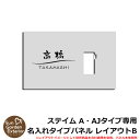 【限定セール】機能門柱 機能ポール ステイム A・AJタイプ専用 【名入れタイプパネル レイアウトB】 三協アルミ ステイム A TYPE専用 パネルのみ