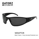 GATORZ(ゲイターズ) Wraptor Black / Grey Smoke Lenses ブラック / グレースモーク 偏光レンズ