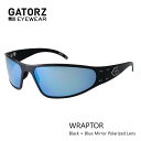 GATORZ Wraptor Black/ Blue Mirror Polarized Lens ブラック/ブルーミラー偏光レンズ