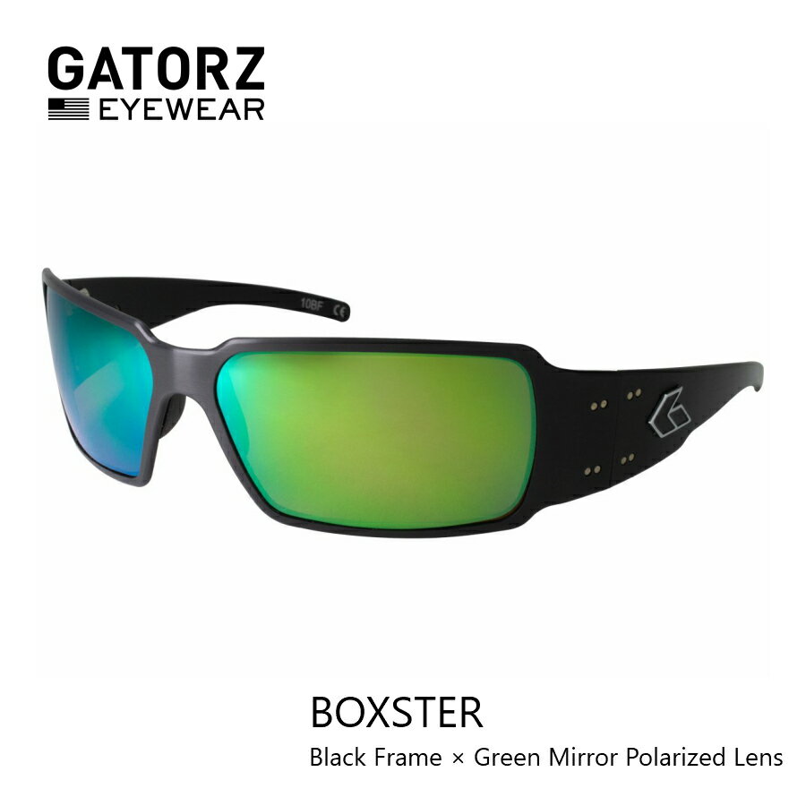 楽天サングラスのギアラボ365BOXSTERGreen Mirror Polarized Lens ブラック / グリーンミラー 偏光レンズ