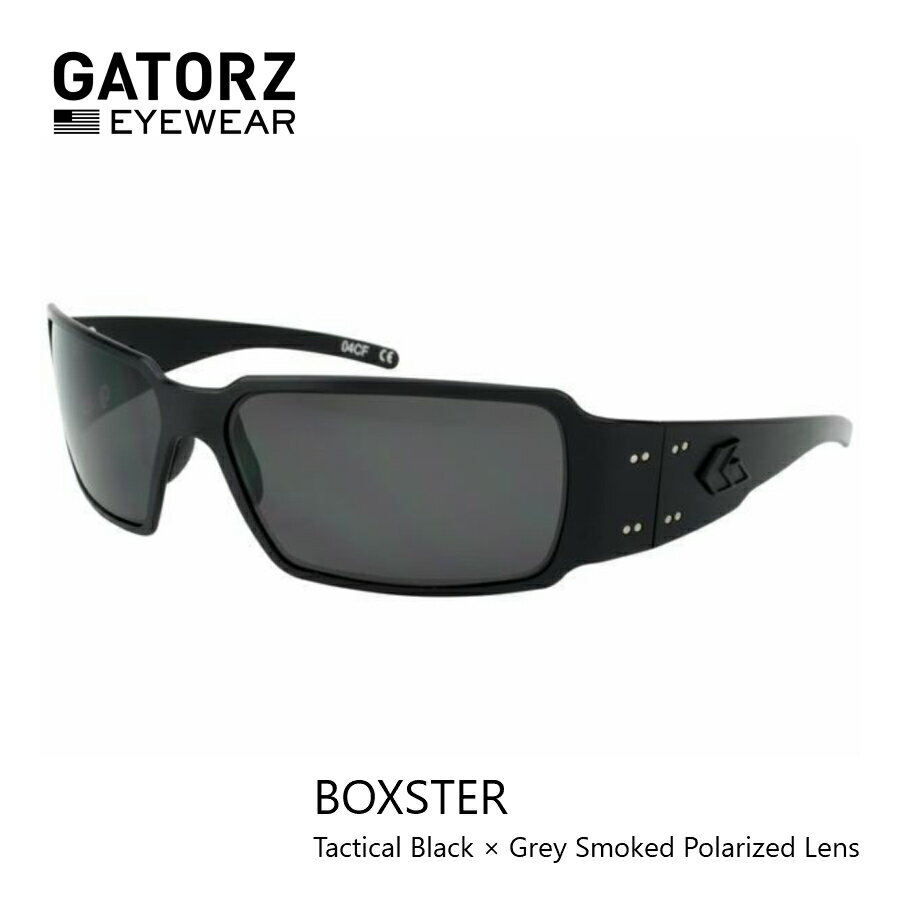 楽天サングラスのギアラボ365BOXSTERTactical Black/ Grey smoked Polarized Lenses タクティカルブラック / グレースモーク 偏光レンズ