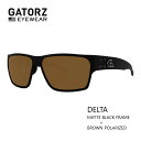 GATORZ DELTA MATTE BLACK × BROWN POLARIZED 偏光レンズモデル