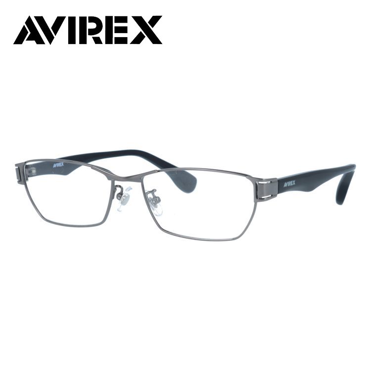 【国内正規品】アヴィレックス メガネフレーム 伊達メガネ アジアンフィット AVIREX AR101 GM 56サイズ スクエア型 ユニセックス メンズ レディース アビレックス