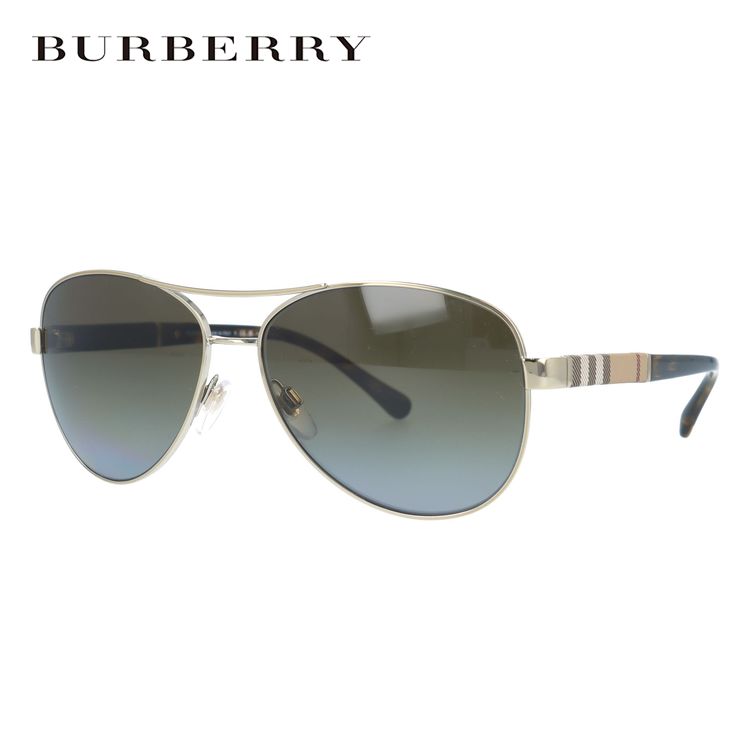 バーバリー 【国内正規品】バーバリー サングラス 偏光サングラス BURBERRY BE3080 1145T5 59サイズ ティアドロップ ユニセックス メンズ レディース