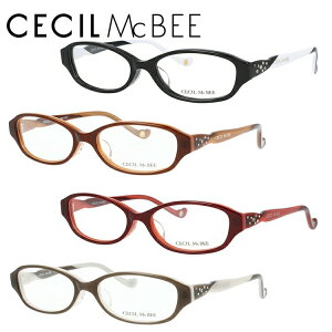 セシルマクビー メガネフレーム CECIL McBEE 度付き 度なし 伊達 だて 眼鏡 CMF 7017 全4カラー 52サイズ オーバル型 レディース 女性用 アイウェア UVカット 紫外線対策 UV対策 おしゃれ ギフト