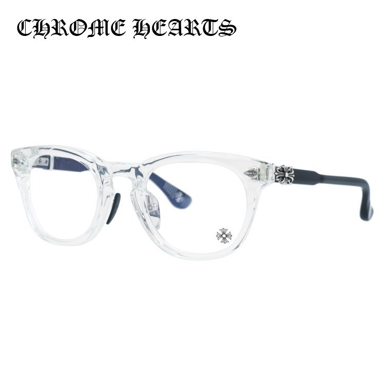 クロムハーツ メガネフレーム 伊達メガネ CHROME HEARTS RODSICLE CRYS-BK 51サイズ フローラル ボスト..