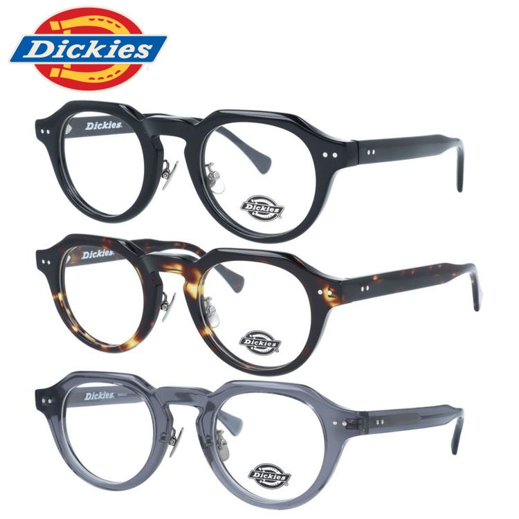 ブランドDickies（ディッキーズ）品目メガネフレーム型番DKF 5013 47サイズ 全3カラーフィッティングアジアンフィット（フルフィット）※調整可能ノーズパッド（クリングス）シェイプクラウンパントカラー●1リム：ブラック（艶あり）テンプル：ブラック（艶あり）●2リム：ブラウンデミ（艶あり）テンプル：ブラウンデミ（艶あり）●3リム：クリアグレー（艶あり）テンプル：クリアグレー（艶あり）素材フレーム：プラスチックサイズ［A］レンズ幅：47mm［B］レンズ縦：42mm［C］ブリッジ幅：24mm［D］フレーム幅：145mm［E］テンプル長：145mm仕様・機能重量：約32g（ダミーレンズを含む）付属品当店オリジナルケースレンズクロス備考-