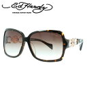 エドハーディー サングラス EdHardy ROSES LONG STEM ブラウンホーン/ブラウングラデーション レディース UVカット ラッピング無料(4)