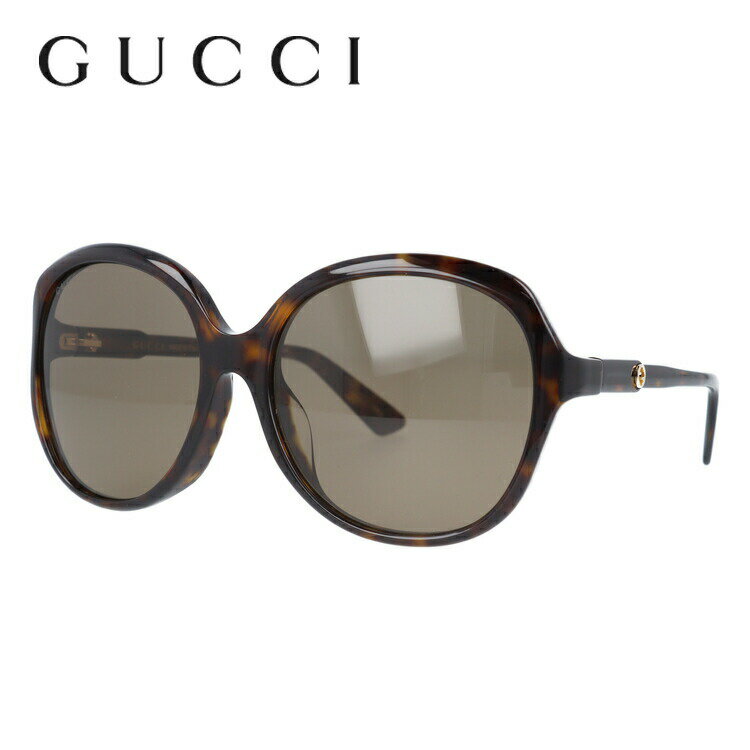 グッチ サングラス アジアンフィット GUCCI GG0489SA 002 58サイズ バタフライ ユニセックス メンズ レディース イタリア製 インターロッキング GG ラッピング無料