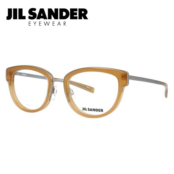 ジルサンダー メガネフレーム JIL SANDER 度付き 度なし 伊達 だて 眼鏡 メンズ レディース J2005-D 52サイズ レディース 【ウェリントン型】 UVカット 紫外線