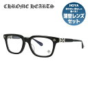 クロムハーツ メガネ 度付き 度なし 伊達メガネ 眼鏡 メガネフレーム CHROME HEARTS レギュラーフィット COX UCKER BK 52サイズ ウ...