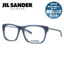 ジルサンダー メガネフレーム JIL SANDER 度付き 度なし 伊達 だて 眼鏡 メンズ レディース J4006-M 55サイズ アジアンフィット ウェリントン型 UVカット 紫外線 ラッピング無料(4)