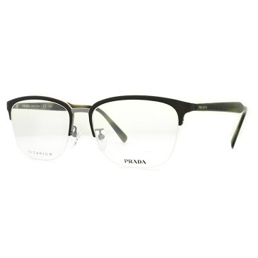 【スーパーSALE 10％OFF】プラダ 伊達メガネ 眼鏡 PRADA PR57TVD U6C1O1 55サイズ ブロー型 メンズ レディース 【国内正規品】