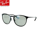 レイバン サングラス 薄い色 ライトカラーレンズ RB3539 002/87 54 エリカメタル Ray-Ban ブランド ERIKA METAL ブラック グレー メンズ レディース uvカット 紫外線対策 国内正規商品 保証書付き