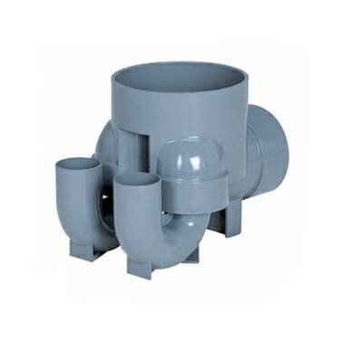 π75受口トラップ2本付合流塩ビマス　UTW 左100ー75ー150　管材 設備部材 住宅設備 DIY 配管 継手1ケで..