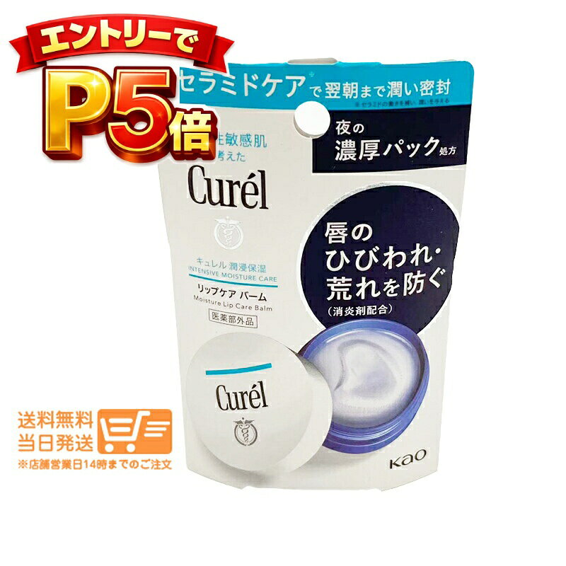 樂天商城 - エントリーでP5倍 キュレル リップケア バーム 4.2g リップクリーム 濃厚パック セラミド うるおい 保湿 乾燥　定形外郵便
