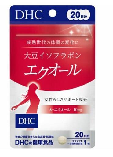 レビュー100円クーポン 【単品】DHC 大豆イソフラボン エクオール 20日分 20粒 × 1個