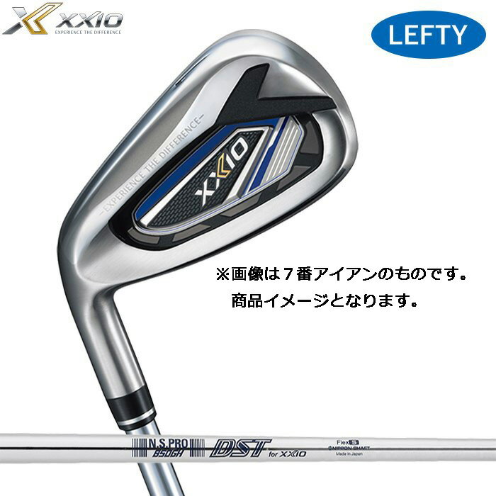 ダンロップ（DUNLOP）　ゼクシオトゥエルブ（XXIO12）レフトハンドモデル（レフティ）（左用）アイアンセット　5本セット（＃6〜9．PW）N.S.PRO850GH　DSTforXXIOスチールシャフト　ネイビーカラー（日本モデル）