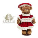 GOODWILL(グッドウィル) ベルギー直輸入 テディベア 女の子 50cm ヨーロッパ クリスマスツリー オーナメント クリスマスオーナメント 北欧 おしゃ...