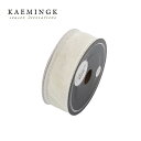 KAEMINGK(カイミング)オランダ直輸入 ホワイト&ゴールド リボン デコレーション ホワイトシアー 2.5cm×5m オランダ ヨーロッパ 北欧 おしゃれ...