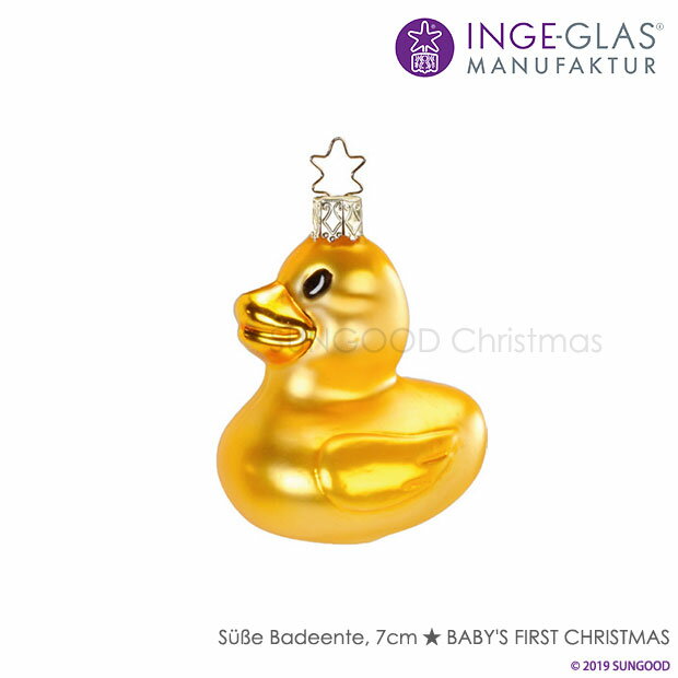 INGE-GLAS I[ig Suse Badeente[D][ȃAq] BABY'S FIRST CHRISTMASC YhCc nhCh MANUFAKTUR CQOX}jt@N`[ NX}X [bp k NX}Xc[ TObh sungood 10018S014[D][50]