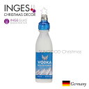 100102 INGE-GLAS(インゲ・グラス)MANUFAKTUR(マニュファクチャー)ドイツ直輸入 ウォッカ ホワイト ブルー ガラス ボトル スピリッツ...