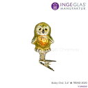 100263 INGE-GLAS(インゲ・グラス)MANUFAKTUR(マニュファクチャー)ドイツ直輸入 ふくろうの赤ちゃん 6.5cm クリスマス クリスマス...