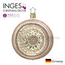 100340 INGE-GLAS(インゲ・グラス)MANUFAKTUR(マニュファクチャー)ドイツ直輸入 バラ ゴールド ガラス クラシッククリスマス 北欧 バ...