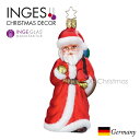 100341 INGE-GLAS(インゲ・グラス)MANUFAKTUR(マニュファクチャー)ドイツ直輸入 サンタ ガラス スワロフスキー 2021年限定 北欧ク...
