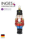 INGE-GLAS クリスマスツリー オーナメント ドイツ MANUFAKTUR（インゲ・グラス） くるみ割り人形 ナッツクラッカー 14cm ヨーロッパ 北欧 クリスマスツリー サングッド sungood 10129S022[100343]