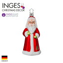 100346 INGE-GLAS(インゲ・グラス)MANUFAKTUR(マニュファクチャー)ドイツ直輸入 ハッピーサンタ サンタクロース santaclaus ...