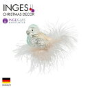 100371 INGE-GLAS(インゲ・グラス)MANUFAKTUR(マニュファクチャー)ドイツ直輸入 鳥のオーナメント 7cm 10085S020クリスマス クリスマスオーナメント