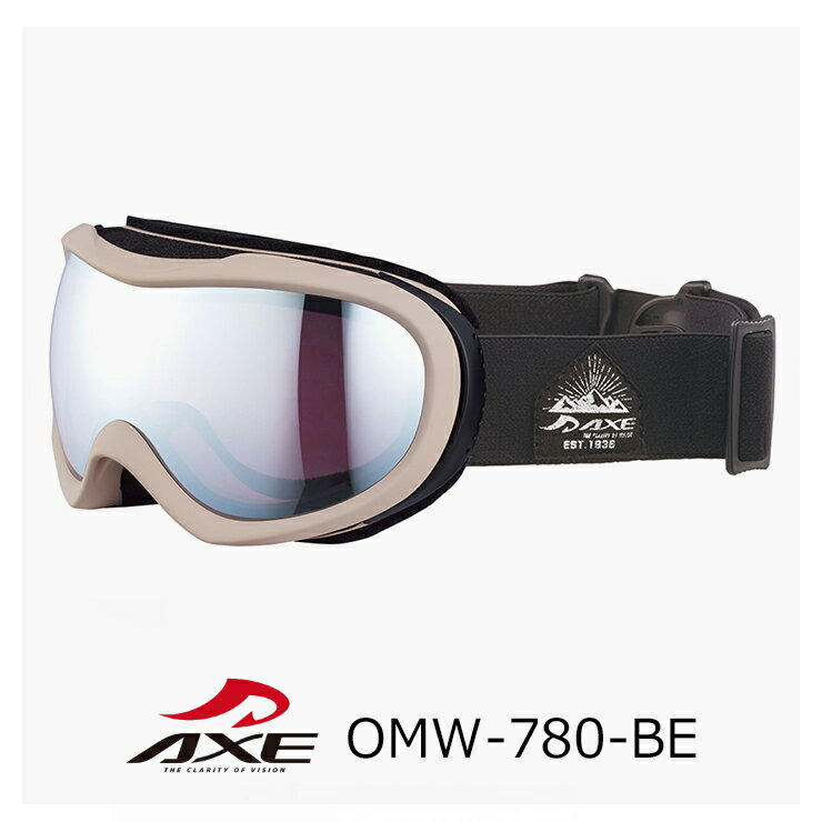 スノーゴーグル AXE omw-780 BE アックス スノー ゴーグル omw 780 メンズ レディース ユニセックス モデル 曇り止め 加工 ダブルレンズ...