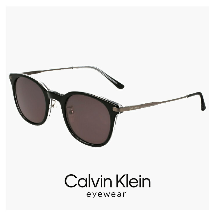 CALVIN KLEIN - カルバンクライン サングラス ck24529slb 003 49mm calvin klein メンズ レディース ユニセックス モデル ウェリントン 型 UVカット UV400 紫外線対策 カルバン・クライン コンビネーション フレーム 黒 ブラック