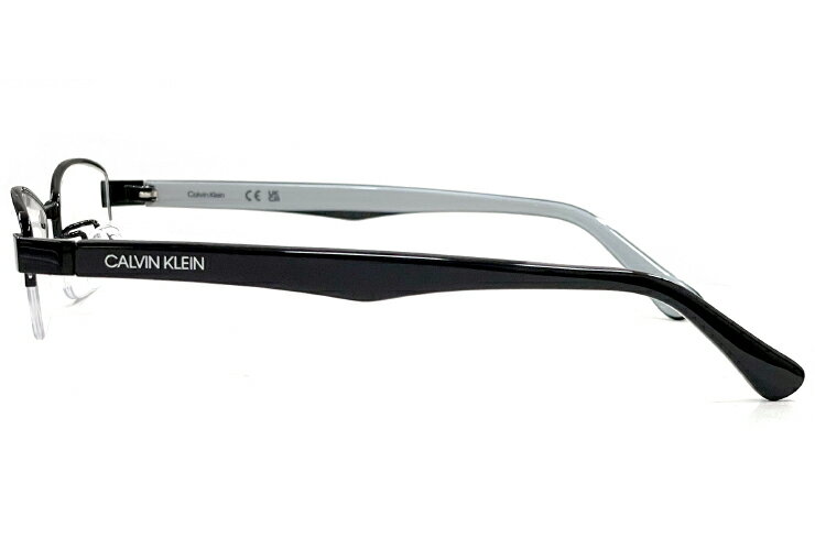 カルバンクライン メンズ メガネ ck5304a-001 calvin klein 眼鏡 [ 度入り ダテ眼鏡 クリアサングラス 老眼鏡 として対応可能 ] 【 度付き 対応 無料 】 ck5304a 001 度あり めがね カルバン・クライン チタン メタル フレーム ナイロール ハーフリム 黒ぶち