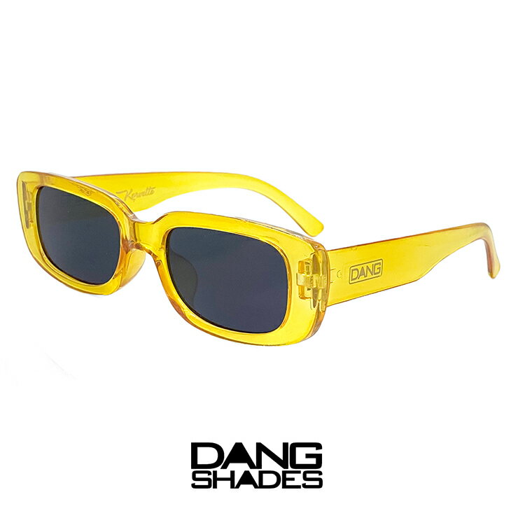 ダンシェイディーズ サングラス vidg00459 DANG SHADES KORVETTE Yellow x Dark smoke lens コルベット dangshades メンズ レディース ユニセックス モデル フレーム スクエア型 ファッション …