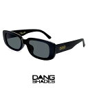 ダンシェイディーズ サングラス vidg00462 DANG SHADES KORVETTE Shadow Black x Dark smoke lens コルベット dangshades メンズ レディース ユニセックス モデル フレーム スクエア型 ファッション 個性的 おすすめ uv400 黒 ブラック