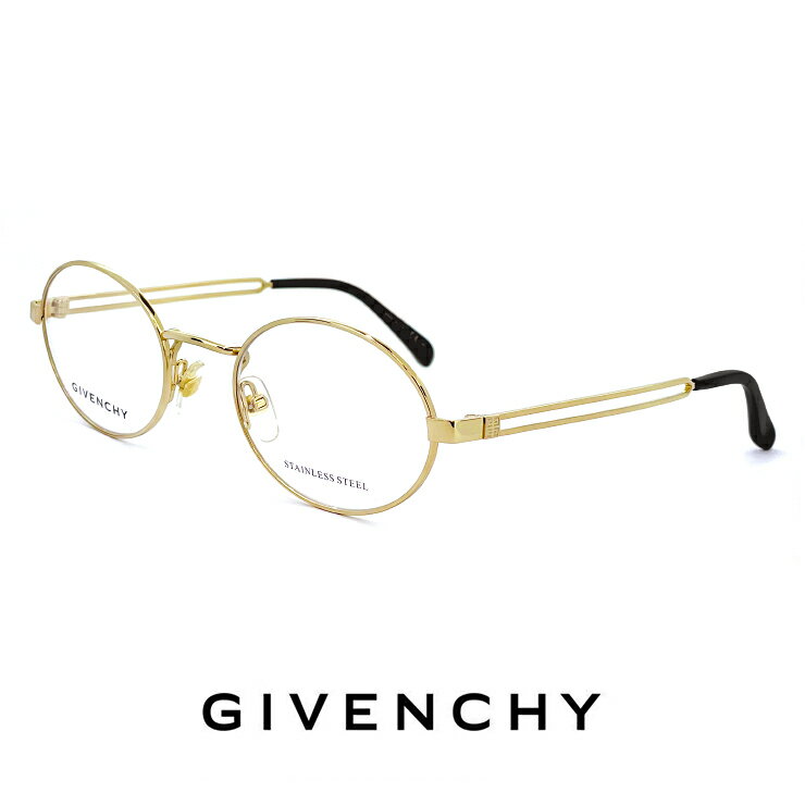 GIVENCHY メガネ ジバンシー 眼鏡 gv0108 j5g [ 度付き,ダテ眼鏡,クリアサングラス,老眼鏡 として対応可能 ] ジバンシイ ジバンシィ 度あり レディース メンズ ユニセックス モデル おしゃれ ステンレス スティール フレーム オーバル 型