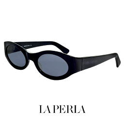 La Perla ラペルラ サングラス spe003 700 オーバル 型 レディース メンズ ユニセックスモデル フレーム イタリア製 ブラック