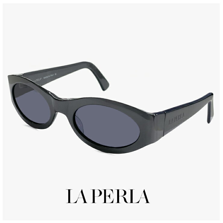 Rakuten - La Perla ラペルラ サングラス spe003 704 オーバル 型 レディース メンズ ユニセックスモデル フレーム イタリア製 グレー カラー