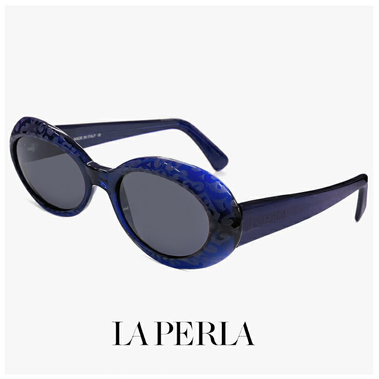 Rakuten - La Perla ラペルラ サングラス spe010-955 オーバル 型 レディース メンズ ユニセックスモデル フレーム イタリア製 クリアブルー カラー