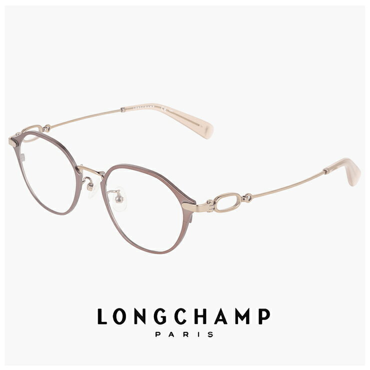 LONGCHAMP\\\' - レディース ロンシャン メガネ lo2548lbj-059 47mm longchamp 眼鏡 [ 度付き,ダテ眼鏡,クリアサングラス,老眼鏡 として対応可能 ] 度入り 度あり かわいい おしゃれ 軽量 チタン フレーム ブランド グレー ベージュ SATIN GREIGE カラー