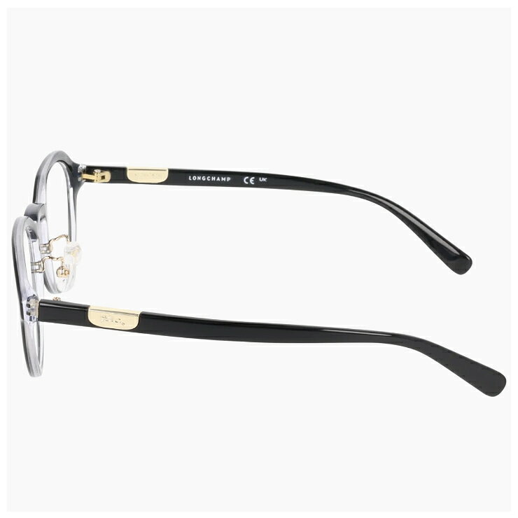 レディース ロンシャン メガネ lo2789lbj-001 47mm longchamp 眼鏡 [ 度付き,ダテ眼鏡,クリアサングラス,老眼鏡 として対応可能 ] 度入り 度あり かわいい おしゃれ 軽量 ボストン 型 フレーム ブランド 黒縁 黒ぶち ブラック カラー 3